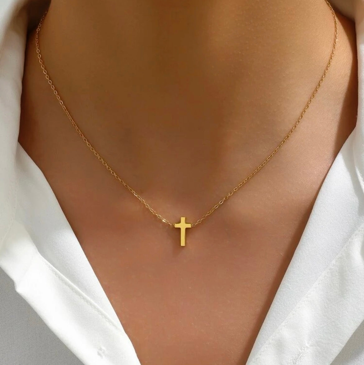 DAINTY CROSS NECKLACE