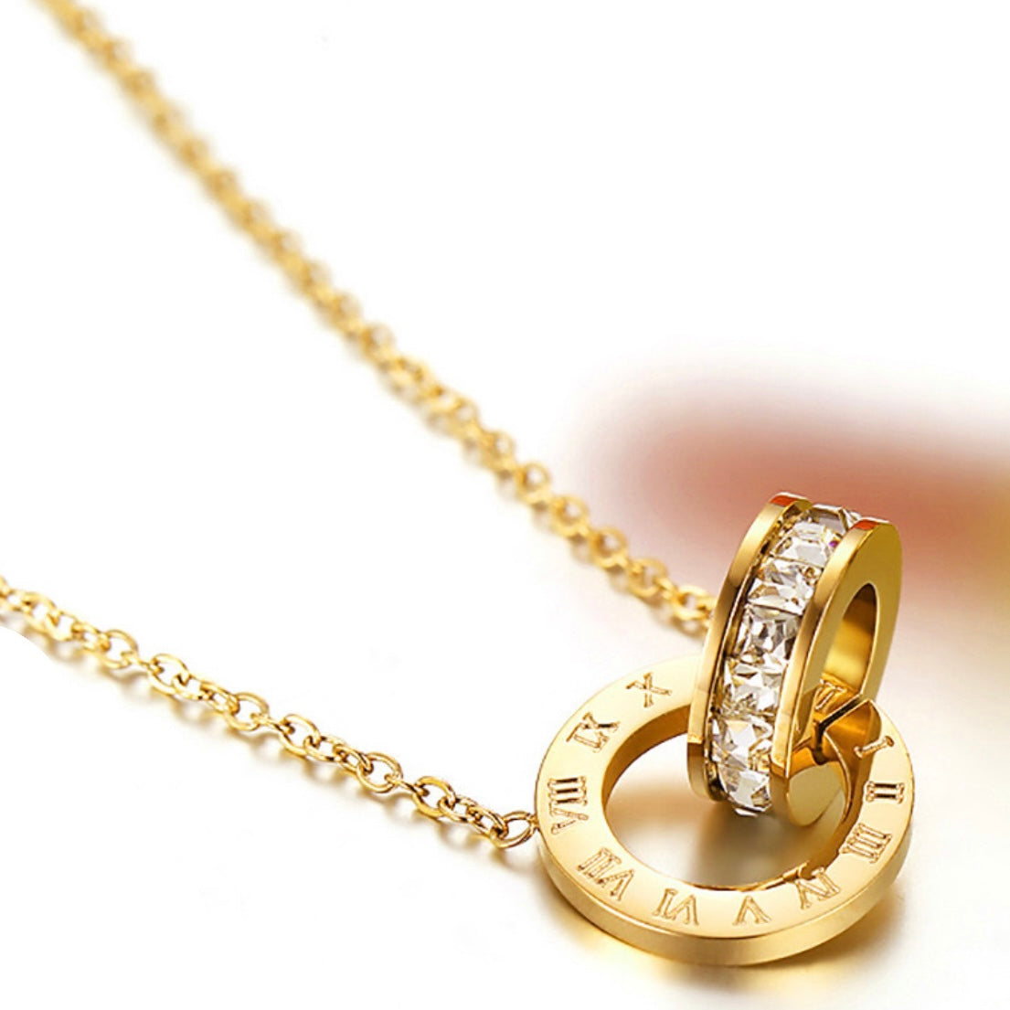 DOUBLE RING NECKLACE