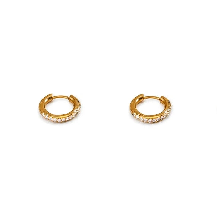 Roundy hoop earrings