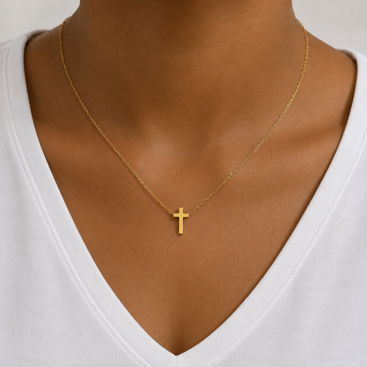 DAINTY CROSS NECKLACE