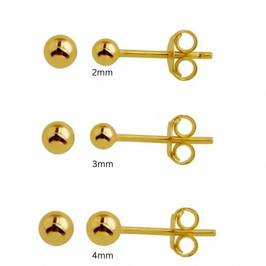 PLAIN STUD EARRINGS