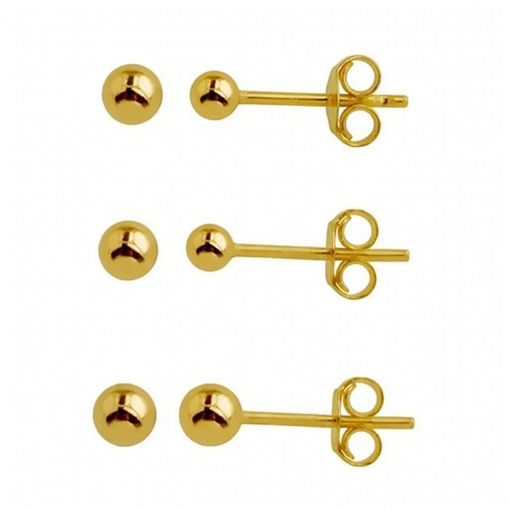 PLAIN STUD EARRINGS