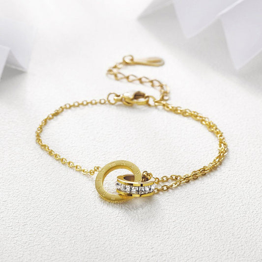 DOUBLE RING BRACELET